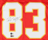 Noah Gray Signed Kansas City Chief Jersey (Beckett) Ex Duke Blue Devil Tight End