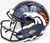 RUSSELL WILSON AUTOGRAPHED BRONCOS BLUE FULL SIZE HELMET FANATICS HOLO 227939