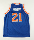 Charlie Ward Signed New York Knicks Jersey PSA COA/ Florida State Heisman Winner