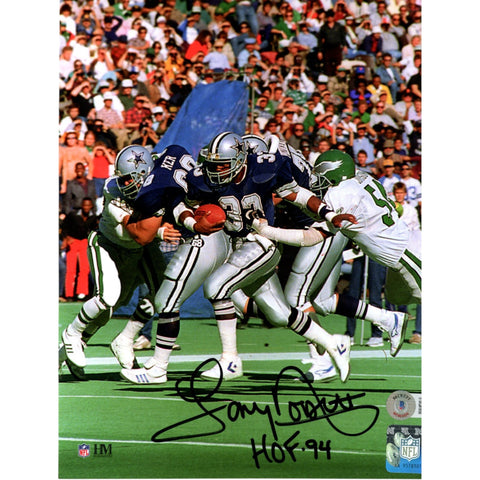 Tony Dorsett Autographed Dallas Cowboys 8x10 Photo HOF Beckett Witness 49332