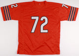 William Perry Signed Orange Chicago Bears Jersey (JSA) 1986 Super Bowl XX D.T.