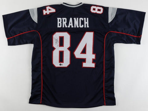 Deion Branch Signed New England Patriots Jersey (Beckett) #84 his 2010-2012 No.