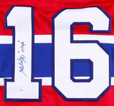 Henri Richard Signed Montreal Canadiens Jersey Inscribed "11 Cups" (JSA COA)