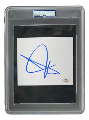 John Cena Signed Slabbed WWE Large Cut Signature PSA AN81380