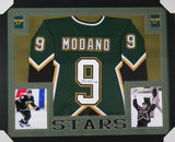 Mike Modano Signed Dallas Stars 35x43 Custom Framed Jersey (JSA Hologram)