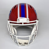 JOSH ALLEN AUTOGRAPHED SIGNED BUFFALO BILLS FS RED REPLICA HELMET BECKETT