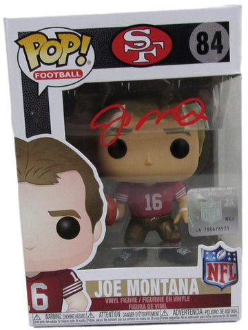 Joe Montana HOF Autographed Funko POP! Figurine #84 49ers JSA 175838