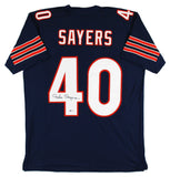 Gale Sayers Authentic Signed Navy Blue Pro Style Jersey Autographed BAS