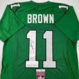 Autographed/Signed AJ A.J. Brown Philadelphia Kelly Green Jersey JSA COA