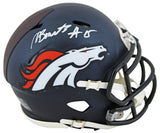 Broncos Nik Bonitto Authentic Signed Speed Mini Helmet BAS Witnessed