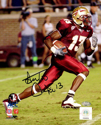 ANTONIO CROMARTIE AUTOGRAPHED 8X10 PHOTO FLORIDA STATE SEMINOLES MCS HOLO 208899