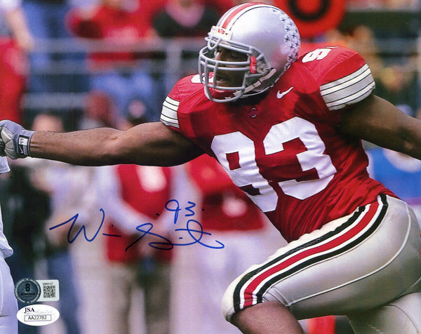 Will Smith Autographed Ohio State Buckeyes 8x10 Photo Beckett 48197