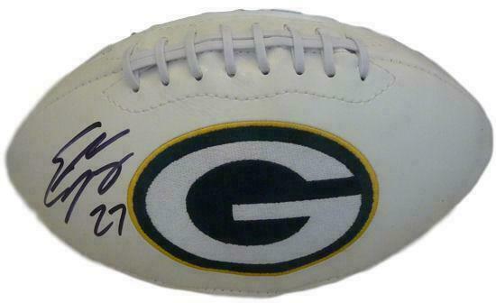 Eddie Lacy Autographed/Signed Green Bay Packers White Logo Football JSA 12019