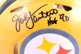 Jack Lambert Signed Steelers F/S Gold Speed Authentic Helmet w/HOF-BeckettW Holo