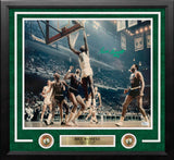 Bill Russell Rim Boston Celtics Autographed 16x20 Framed Basketball Photo JSA