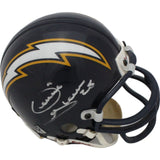 Vencie Green Signed San Diego Chargers VSR4 Replica Mini Helmet BAS 44727