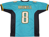 JACKSONVILLE JAGUARS MARK BRUNELL AUTOGRAPHED TEAL JERSEY BECKETT BAS QR 234540