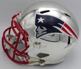 Tom Brady Autographed Chrome Silver Full Size Helmet Patriots TriStar 1901988