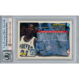 Kevin Garnett Autographed 1995 Topps #237 Trading Card Beckett 46455