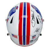 Tom Brady, Gronkowski, Edelman +4 Autographed SpeedFlex Helmet Fanatics LE 10/12