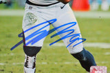 Joey Bosa Autographed LA Chargers Running Close Up 8x10 FP Photo- Beckett W*Blue