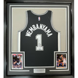 Framed Autographed/Signed Victor Wembanyama 33x42 Authentic Jersey Fanatics COA