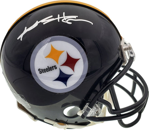 ANTONIO BROWN AUTOGRAPHED PITTSBURGH STEELERS MINI HELMET BECKETT BAS 121821