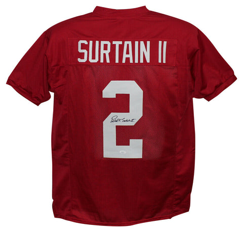 Patrick Surtain II Autographed/Signed College Style Red XL Jersey JSA 34115