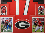 FRAMED GEORGIA BULLDOGS NAKOBE DEAN AUTOGRAPHED SIGNED JERSEY JSA COA