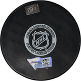 Cole Caufield Autographed/Signed Montreal Canadiens Hockey Puck FAN 46719