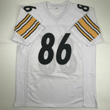 Autographed/Signed HINES WARD Pittsburgh White Football Jersey JSA COA Auto