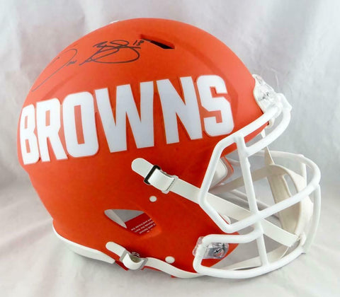 Odell Beckham Signed Cleveland Browns F/S AMP Speed Authentic Helmet- JSA W Auth