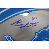 Sam LaPorta Autographed/Signed Detroit Lions F/S 24 Speed Helmet Beckett 48351