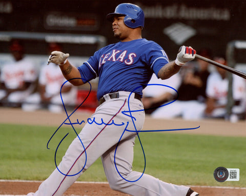 Andruw Jones Autographed Texas Rangers 8x10 Photo Beckett 46307