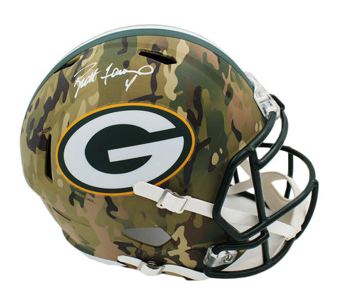 Brett Favre Signed Green Bay Packers Speed Full Size Camo NFL Helmet