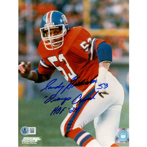 Randy Gradishar Autographed Denver Broncos 8x10 Photo 2 Insc. Beckett 49078