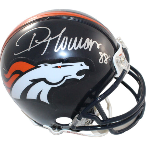 Demaryius Thomas Signed Denver Broncos VSR4 Mini Helmet Beckett 44202