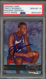 1997 Metal Universe #42 Tracy McGrady RC Rookie On Card PSA/DNA Auto GEM MINT 10