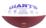 Phil Simms Autographed New York Giants Logo Football w/ SB MVP- Beckett W Holo