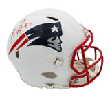 Rob Gronkowski Signed New England Patriots Speed Authentic White Matte Helmet