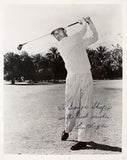 Ben Hogan "To George Shafer with best wishes" Signed 8x10 Photo BAS #AD64166