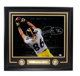 Hines Ward Signed/Autographed 16x20 Photo Pittsburgh Steelers Framed JSA 193340