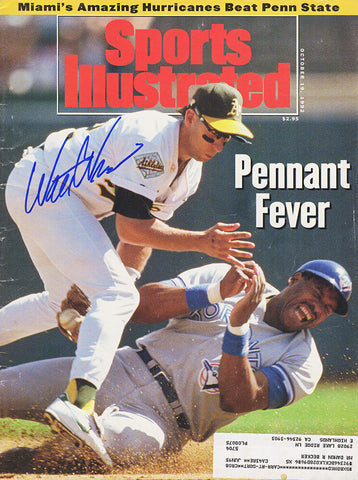 Walt Weiss Signed Signed October 19, 1992 Sports Illustrated Magazine - (SS COA)