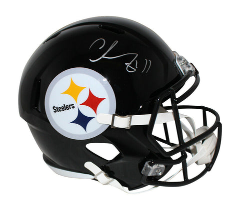 Chase Claypool Autographed Pittsburgh Steelers F/S Speed Helmet BAS 30346