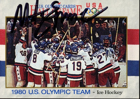 Mike Eruzione Signed 1991 Impel #71 1980 U.S. Olympic Hockey Team JSA 188321