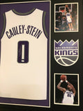 FRAMED SACRAMENTO KINGS WILLIE CAULEY-STEIN AUTOGRAPHED SIGNED JERSEY JSA COA