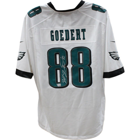 Dallas Goedert Signed Philadelphia Eagles Nike White Jersey FAN 44955