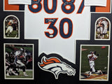 FRAMED DENVER BRONCOS 2X SB CHAMPS 3X AUTOGRAPHED SIGNED JERSEY JSA COA