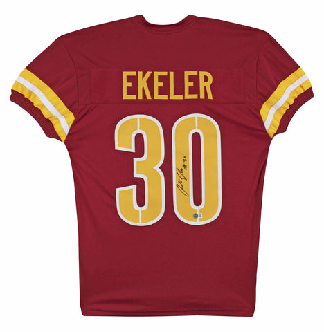 Austin Ekeler Authentic Signed Maroon Procut Style Jersey BAS Witnessed