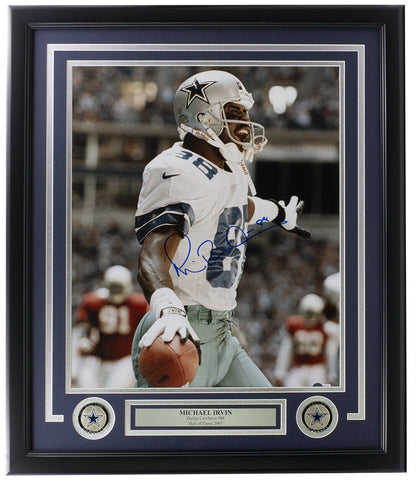 Michael Irvin Signed Framed 16x20 Dallas Cowboys Photo BAS